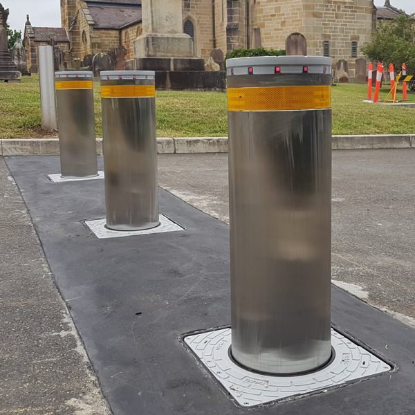 Rising bollards